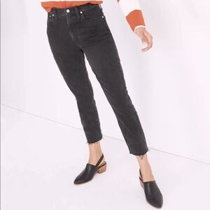 Madewell High-Rise Slim Boyjean in Lunar Wash